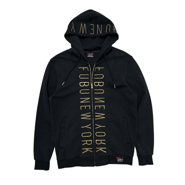 古着 フブ FUBU THE COLLECTION ジップアップ パーカー フーディー クリーニング済み 00s B系 メンズL
