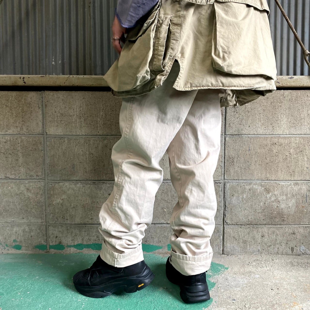 DOCKERS ドッカーズ ツータック ワイド チノパンツ メンズW33 古着 2