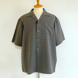 Naturemier Tech Linen Tropical Open Collar Half Sleeve Shirts　Medium Gray