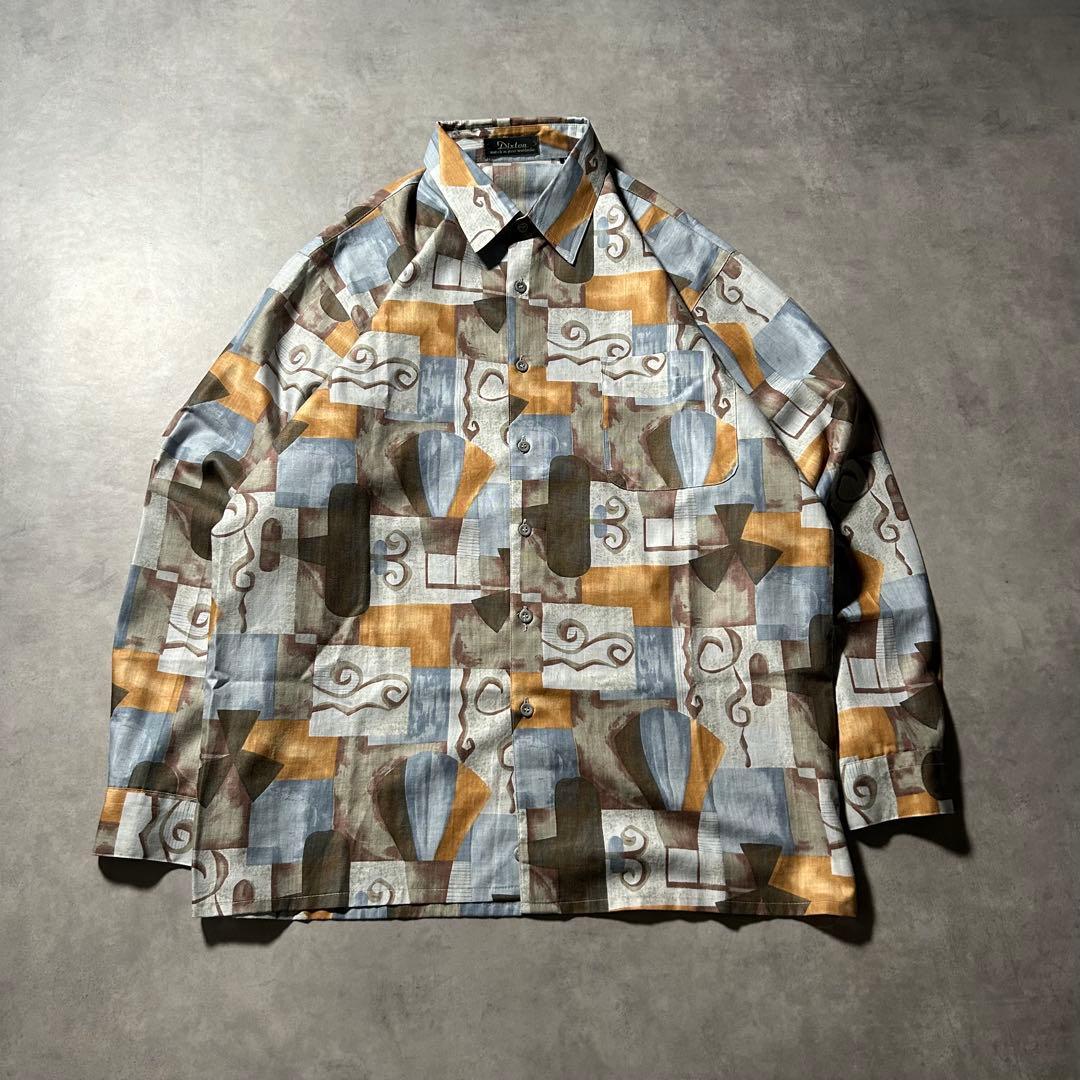 European Retro Bicolor Design Shirt