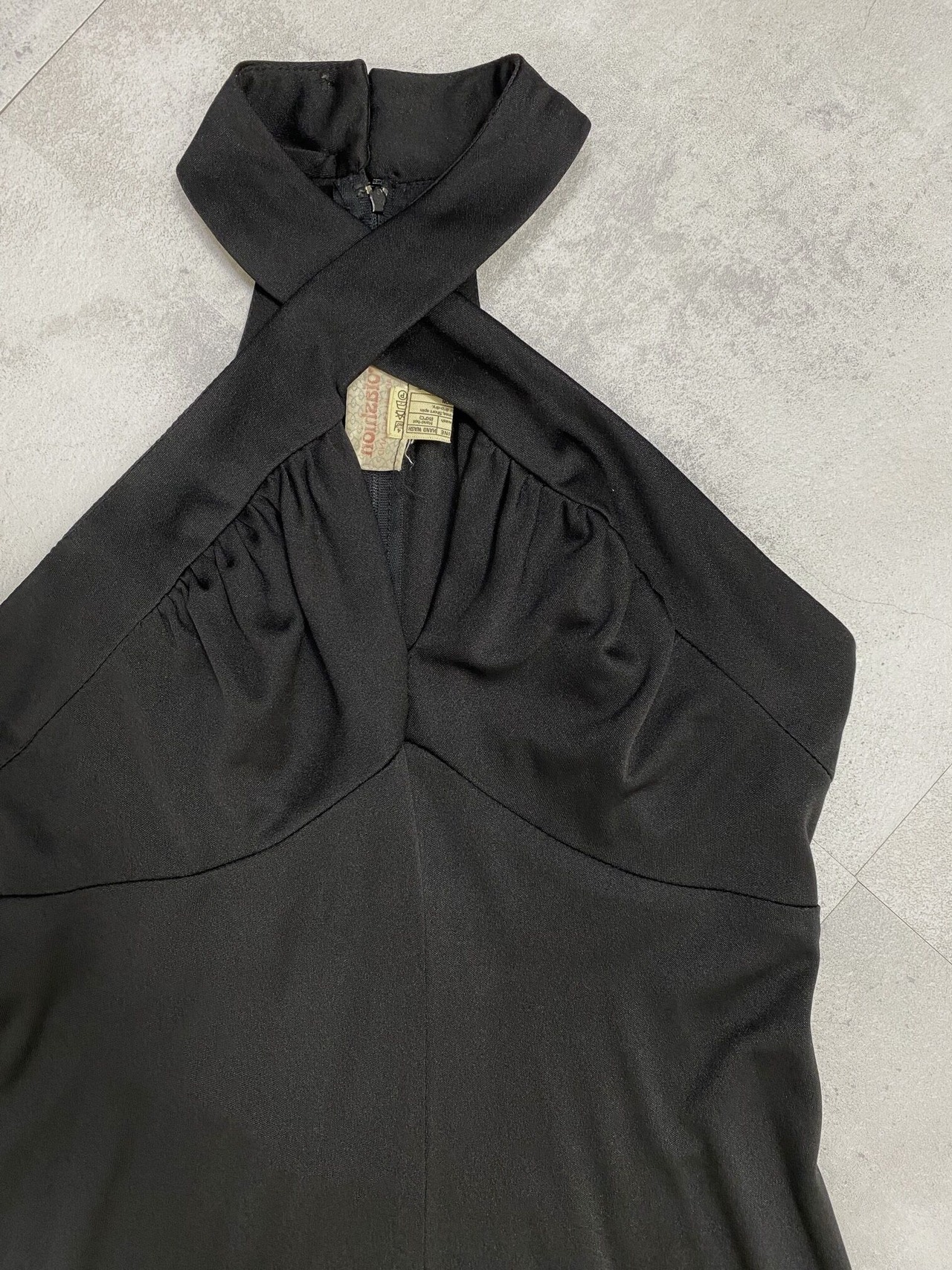 MADE  IN ENGLAND cross neck maxi dress-3615-8