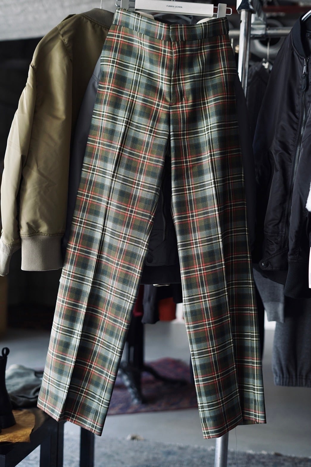 FUMIKA_UCHIDA / TARTAN PLAID ADJUSTABLE BELTED PANTS (PLAID FUMIKA_UCHIDA / TARTAN PLAID ADJUSTABLE BELTED PANTS (PLAID