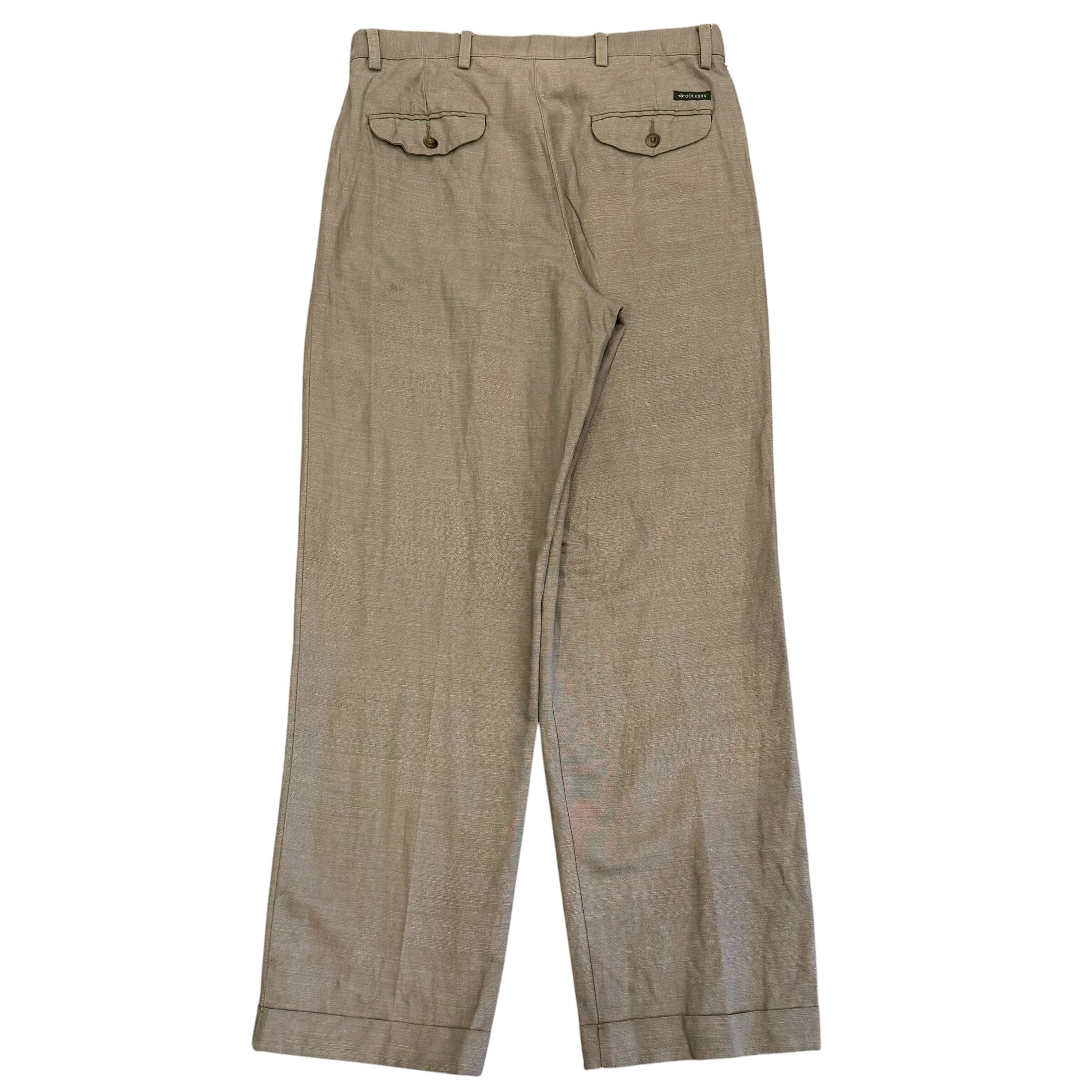 カラー勝ち】00's Dockers Cotton Linen Slacks | spike osu