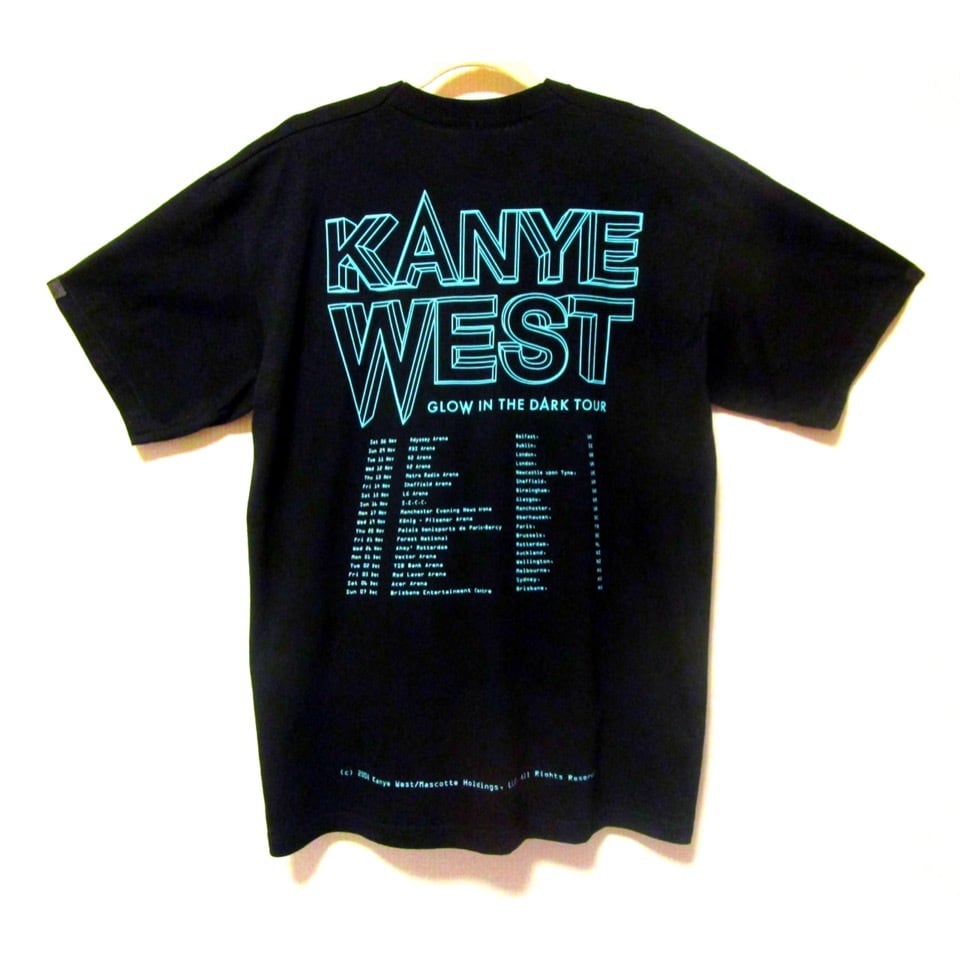 ☆USED☆ KANYE WEST “GLOW IN THE DARK TOUR TEE” カニエウエスト