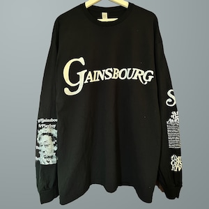 【GAINSBOURG SERGE】HAND PRINT L/S TEE (BLACK)