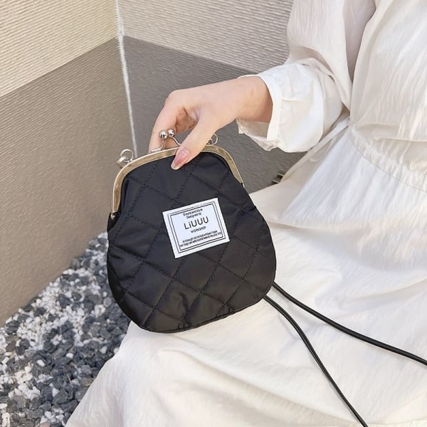 キルティングがま口バッグ | 韓国ファッション dandan♡