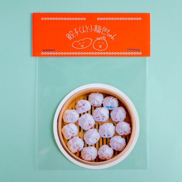 【emiumigumi】餃子くんと小籠包ちゃん ステッカー「④」