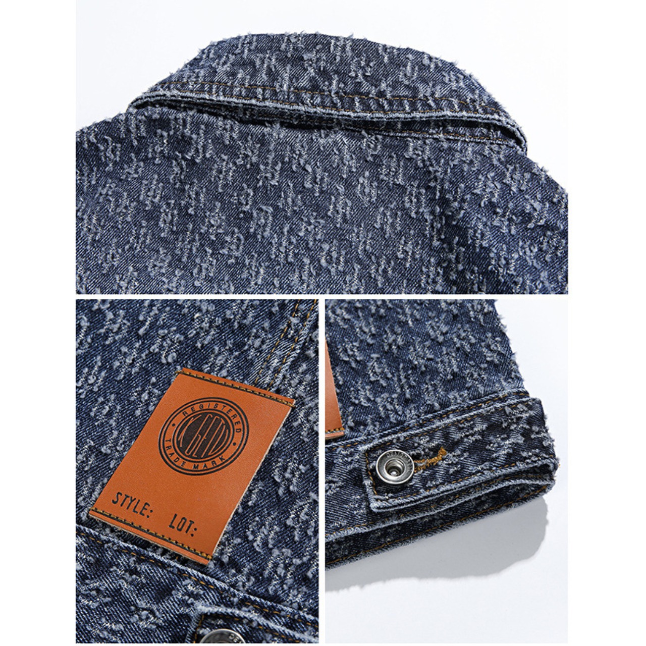 【Modern Work】立体ジャカード デニムジャケット　TB1985・画像16