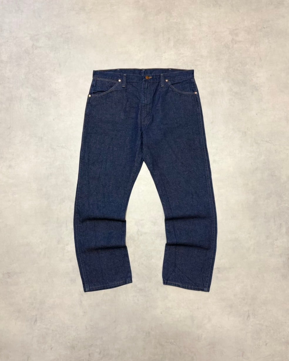 【VINTAGE】1990's “Wrangler” 13MWZ Dark Indigo Denim Pants US FABRIC MADE IN MEXICO W36 L30