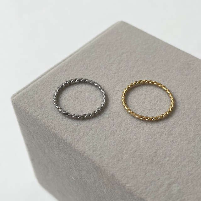twist ring   　ステンレスリング