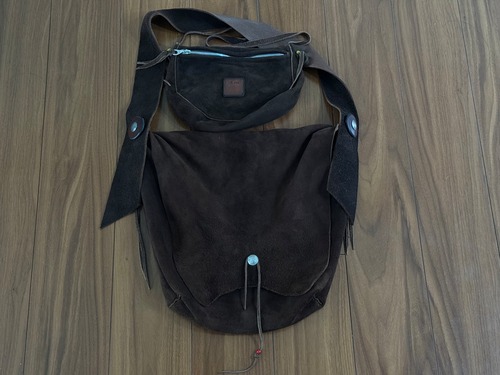 ほぼ新品　M ディアスキンショルダーバッグ　焦茶