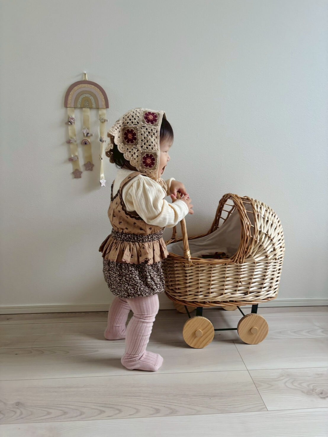 little cotton clothes/Petra Romper Bracken Floral | LITTLE LOULOU