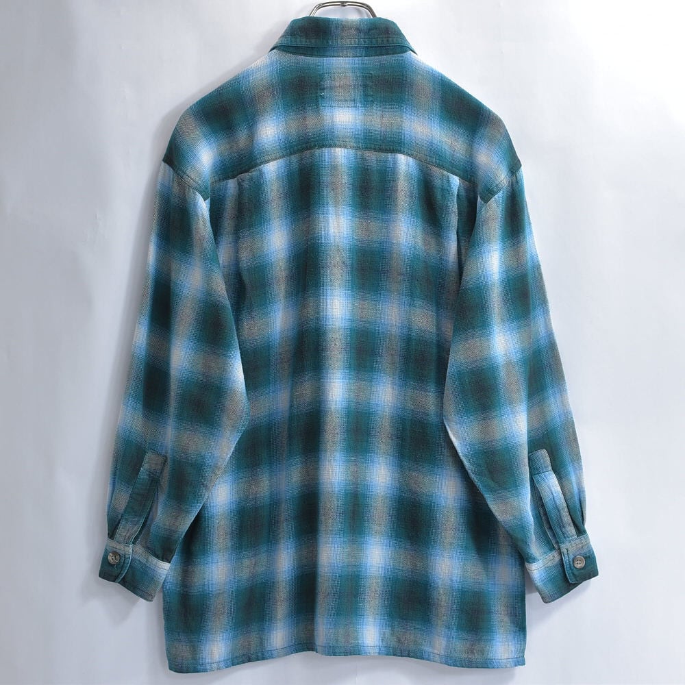 90s Levi's リーバイス オンブレチェック コットン ワークシャツ