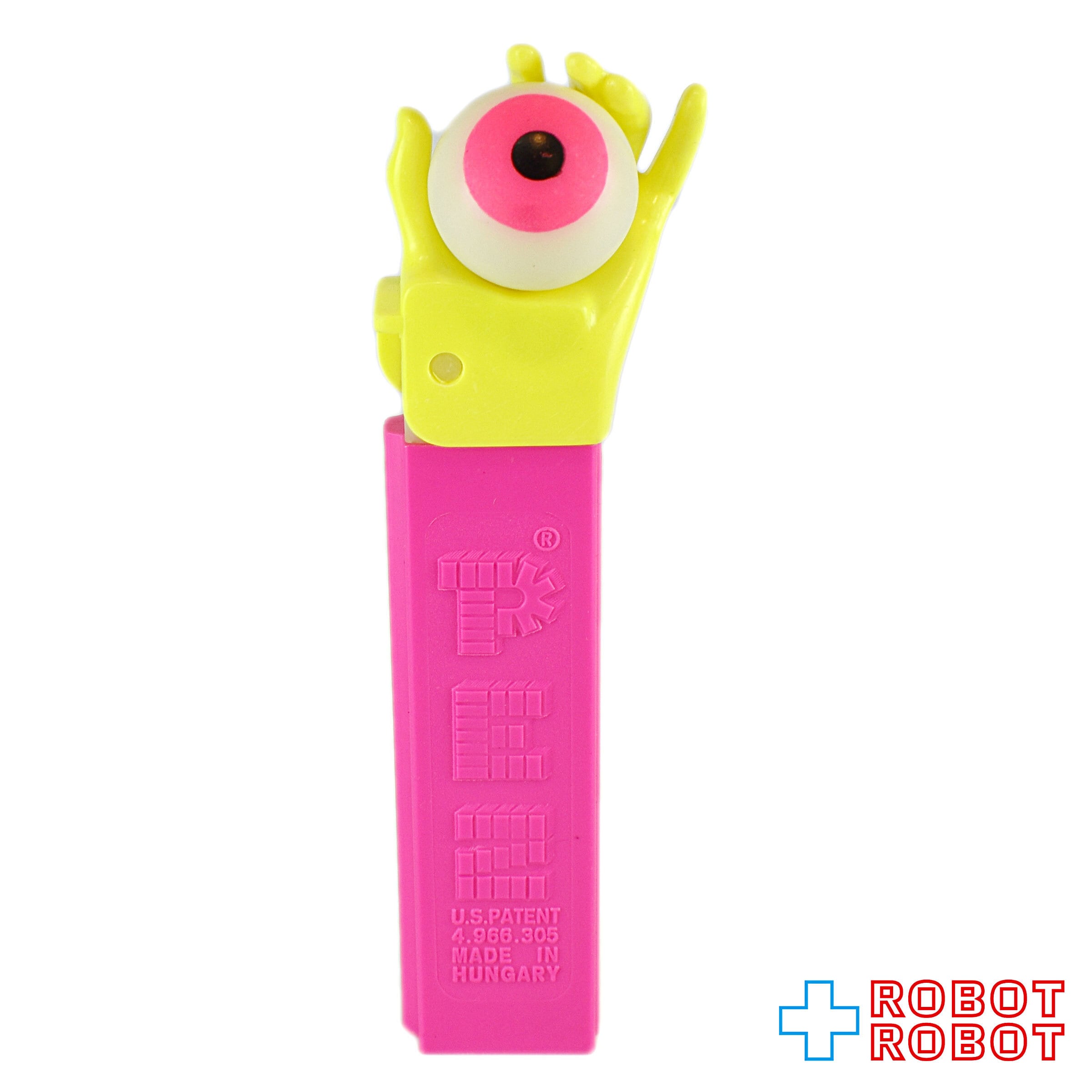 PEZ サイケデリックアイ ネオンカラー 黄ハンド/ピンクステム | ROBOTROBOT