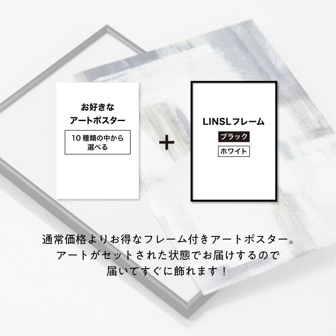 フレーム付き【10種類から選べる】vol.2 / アートポスター【 A4 / A3