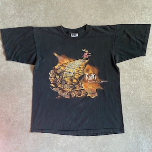 1990s Korn x ROB Zombie 1999 "Rock is Dead" Tour Tee L
