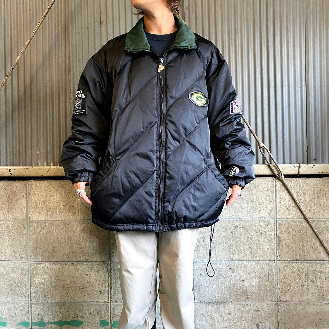 本日限定価格 【大人気NFL PACKERSダウン パッカーズ 青い