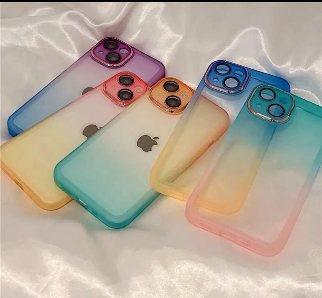 iPhoneケース iPhone13 iPhone12 クリアケース グラデーション バイ