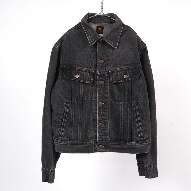 Lee 220-2601 Black denim jacket 40 USA製 /90's リー ブラック デニムジャケット 黒