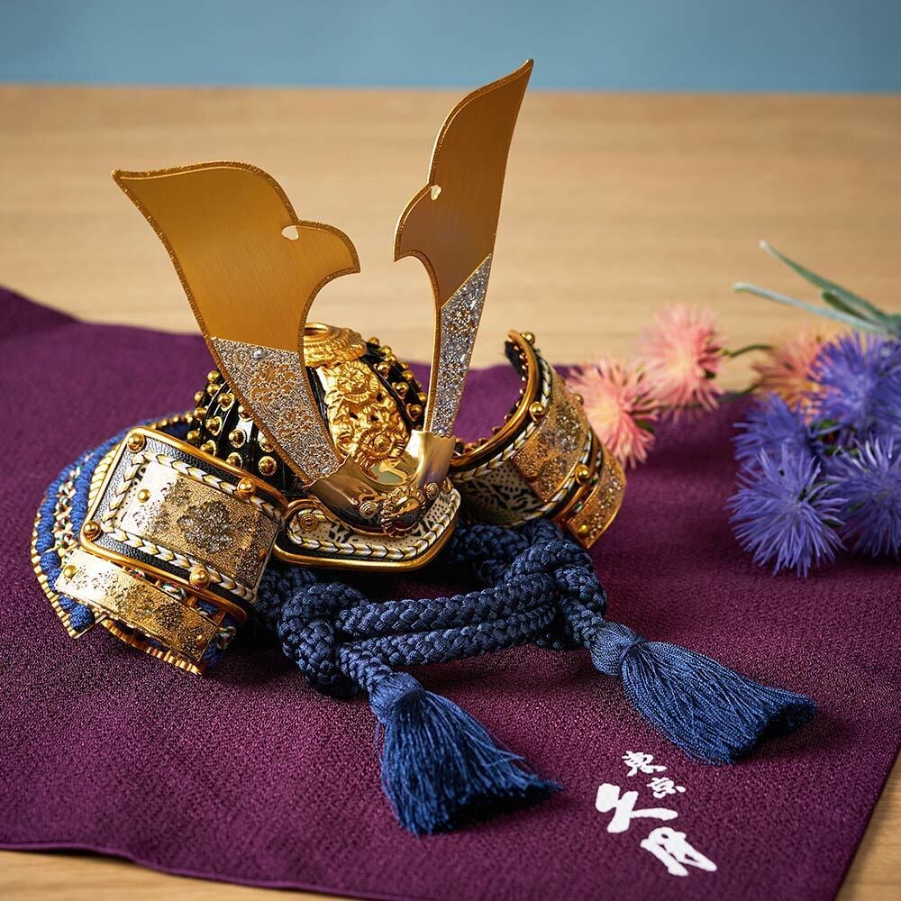 久月】五月人形 兜飾り | 銘木シリーズ ウォールナット | おしゃれ