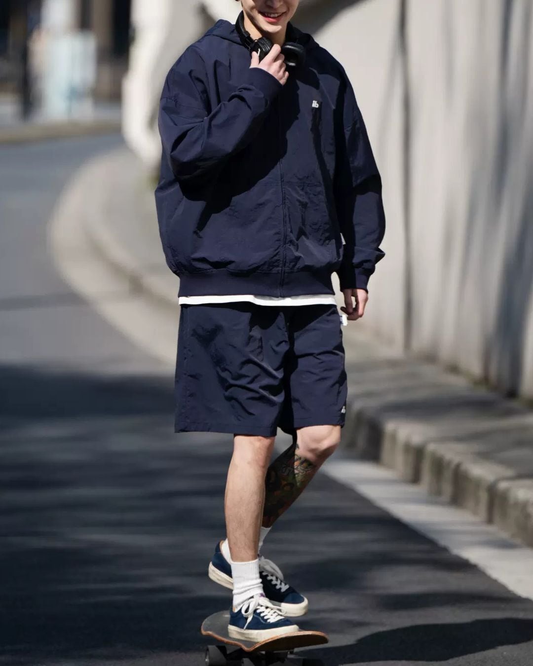 ナイロンセットアップショーツ / KN110 | KEON (keon.fashionstore)