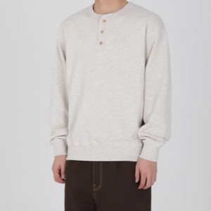 ヘンリーネックロングTシャツ　0825