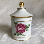 リモージュ蓋物　キャニスター　バラのツボ　ボンボニエール　 12otcg12