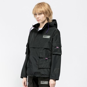 SALE 送料無料【HIPANDA ハイパンダ】レディース ブルゾン WOMEN'S MULTI POCKET ANORAK / BLACK