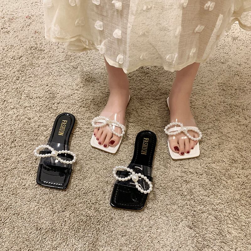 サンダルミュールサマーレッドスタイルリボン 靴 シューズ 夏物 ビーチ 部族の婦人靴80785572832