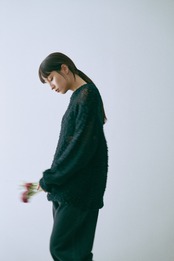 Poodle Shaggy Intarsia Pullover Knit