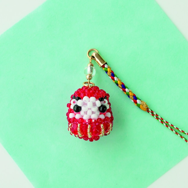 縁起物 福結び【手作りキット】　だるま