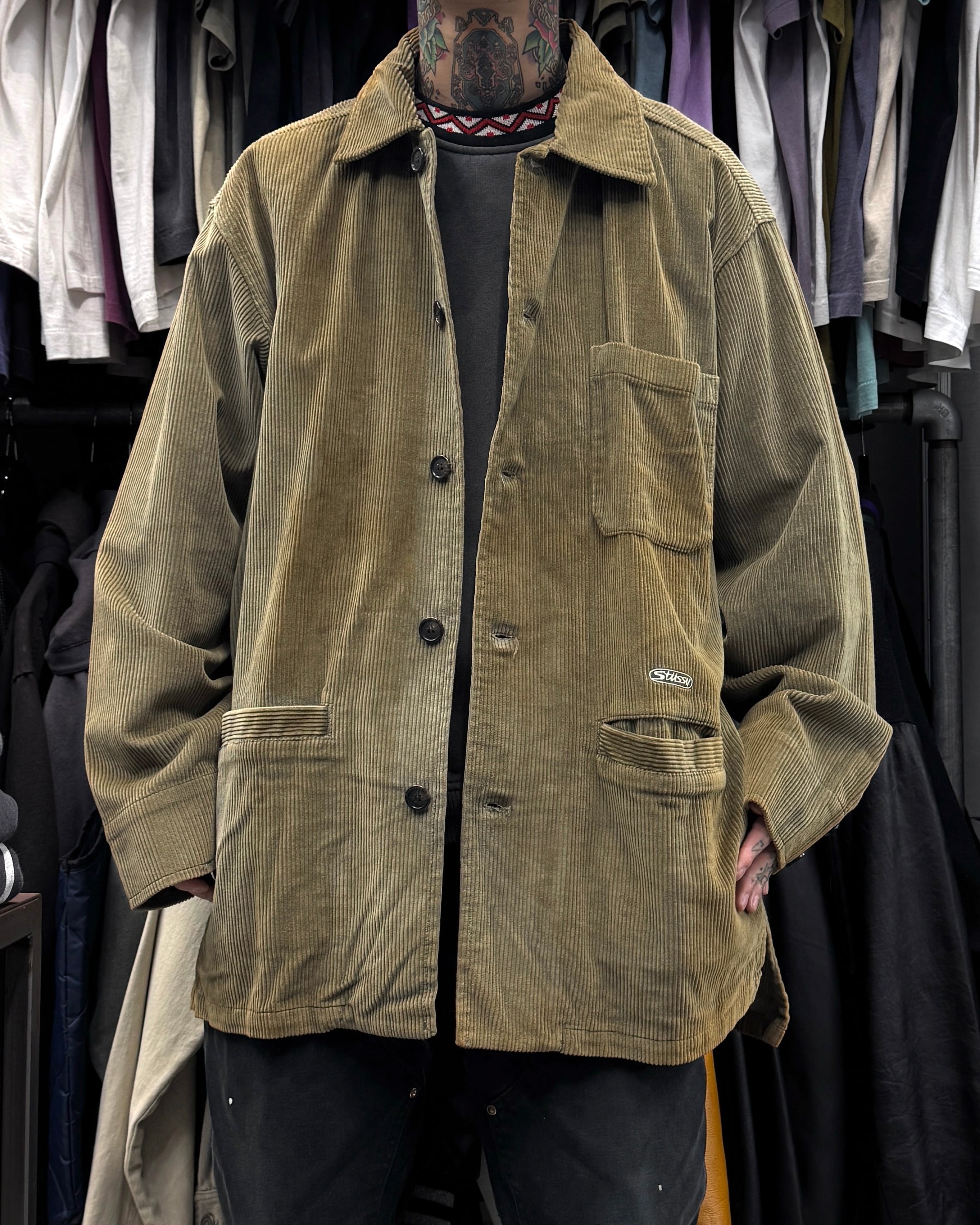 90's old stussy Corduroy Jacket \
