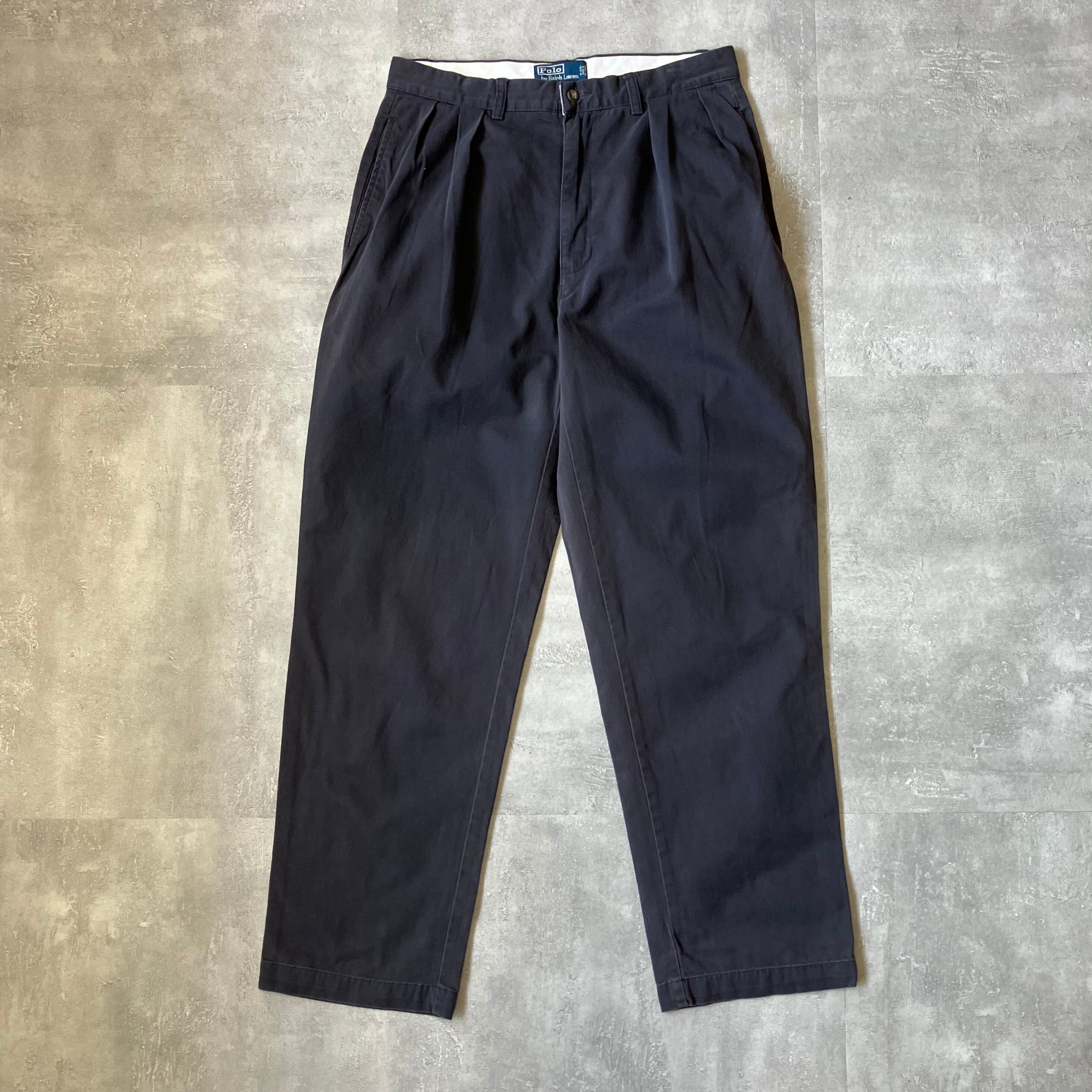 《実寸w31l31》POLO Ralph Lauren ポロラルフローレン チノパン ネイビー No.3473