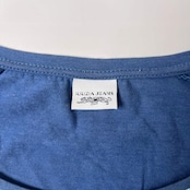 KRIZIA JEANS クリッツィア 切替デザイン ストレッチ 半袖Tシャツ 46/ブルー