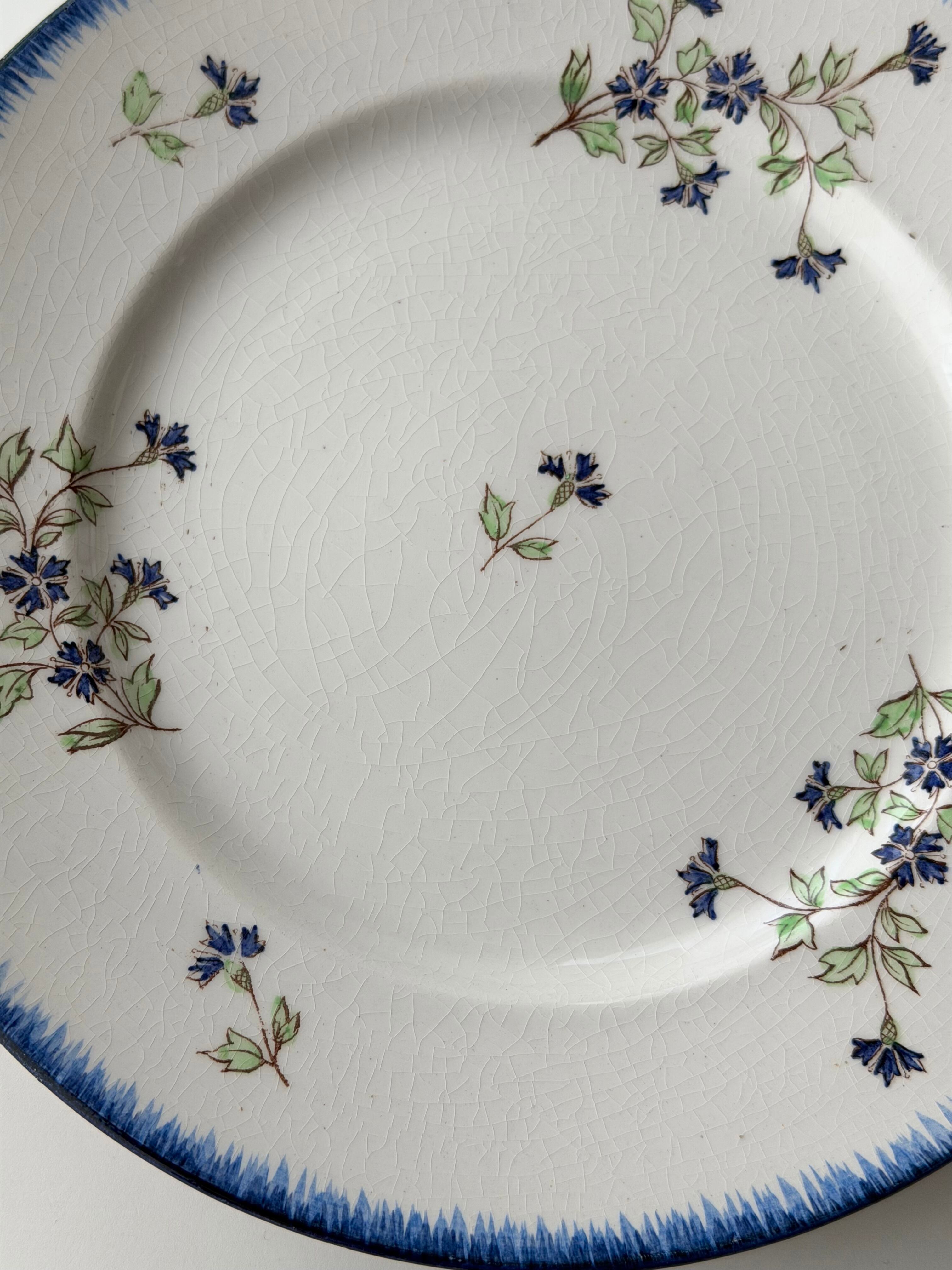 美品 フランス アンティーク クレイユモントロー colbert 平皿プレート