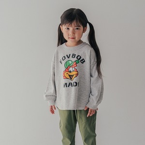 fov F/B Bird Sweatshirt【90-130cm】Gray