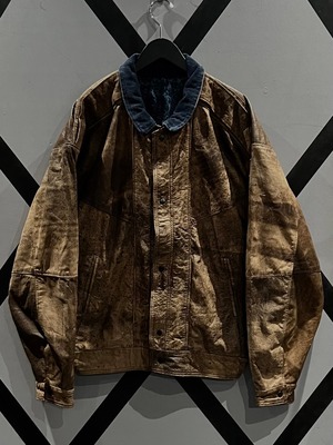 【X VINTAGE】 “Reversible” Denim × Leather Vintage Tracker Jacket