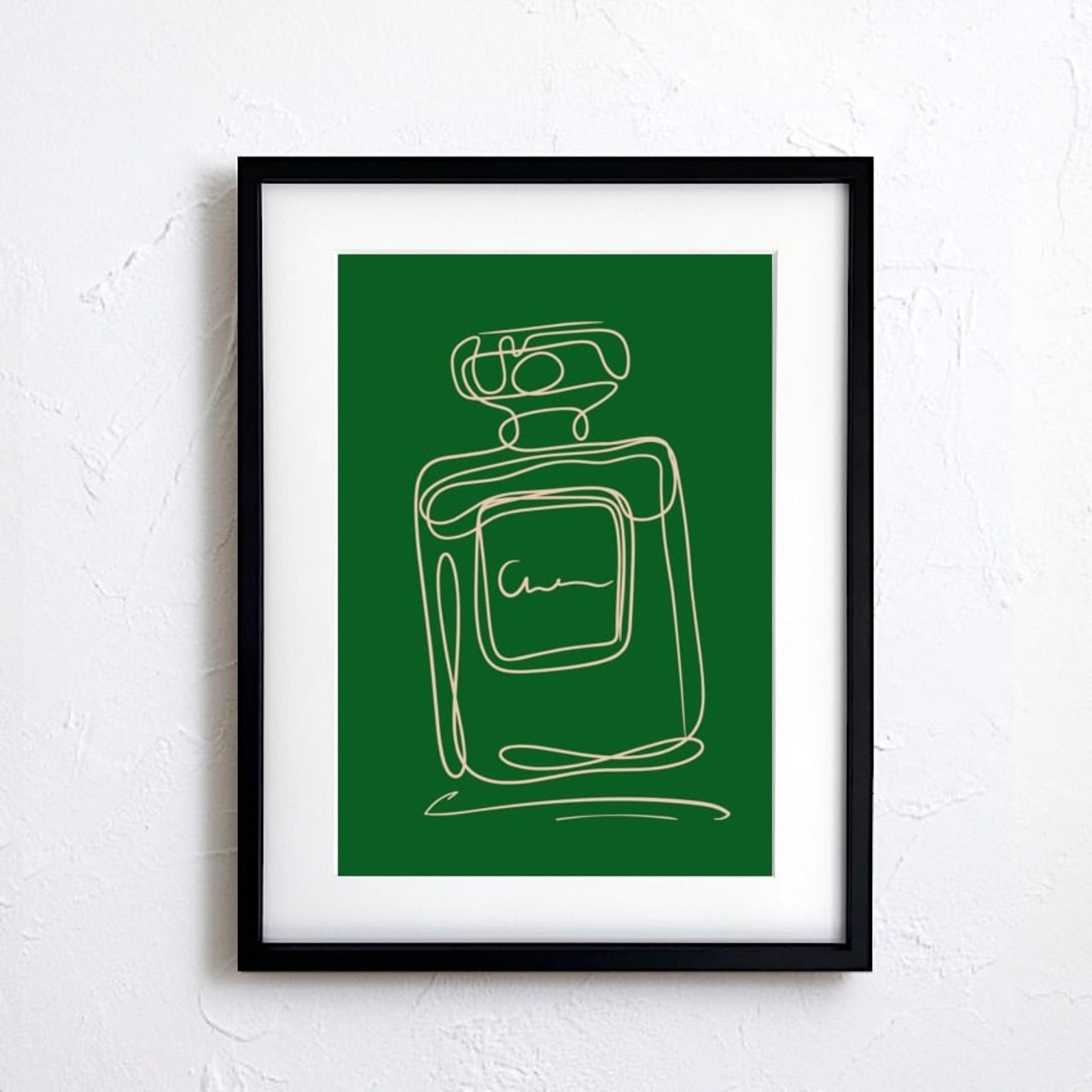 EAU DE PARFUM N°3｜香りの余韻を線で描くミニマルパフュームアート｜大人の空間を洗練させる一枚｜A2ポスター