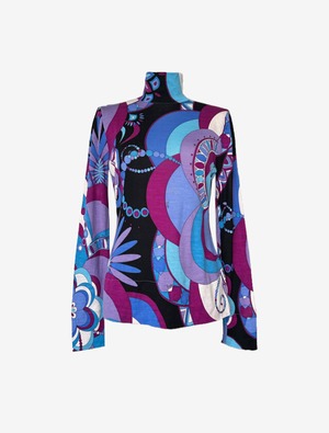 EMILIO PUCCI  タートルネック ニット ブルー