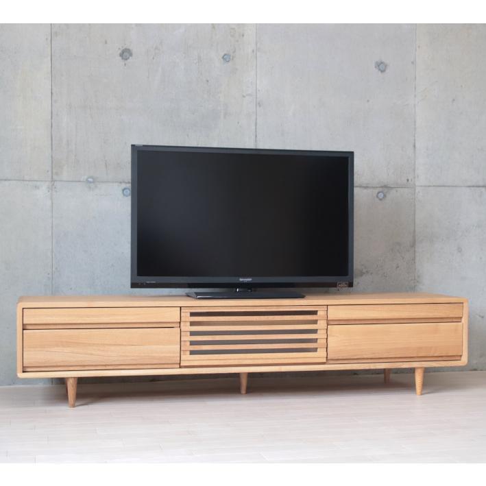 テレビボード 180 北欧 無垢材 テレビ台 ハイタイプ ナチュラル 木製