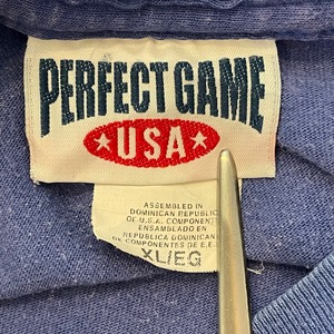 【PERFECTGAME】Tシャツ ロゴ バックプリント ナンバリング XL  ビッグサイズ US古着 アメリ古着