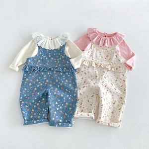 【BABY&KID】小花柄カジュアルサロペット
