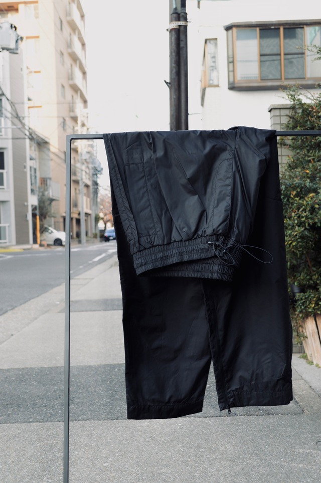 stanly stella nylon wide easy pants スタンレーステラ ナイロンパンツ BLACK