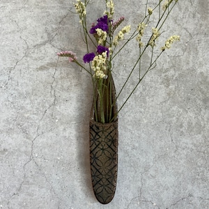 小代瑞穂窯 花立 壁掛け 中