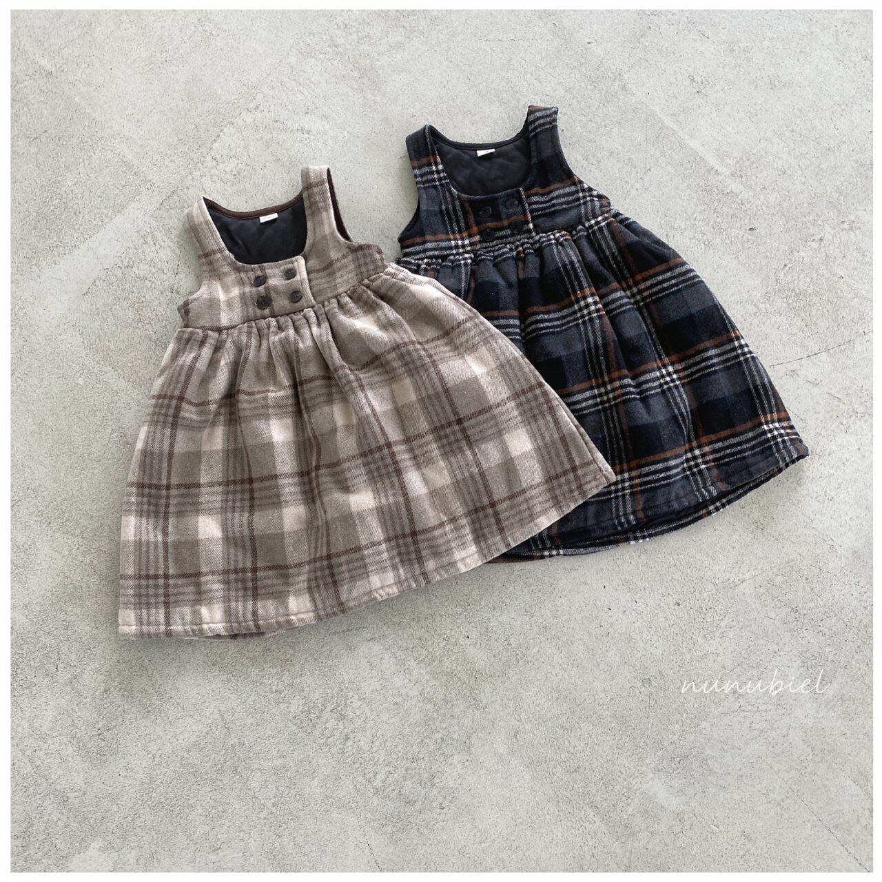 last1即納/nunubiel/Check dress