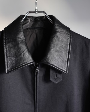 ssstein "SULFUR DYED BRUSHED CHINO ZIP JACKET〔BLACK〕"