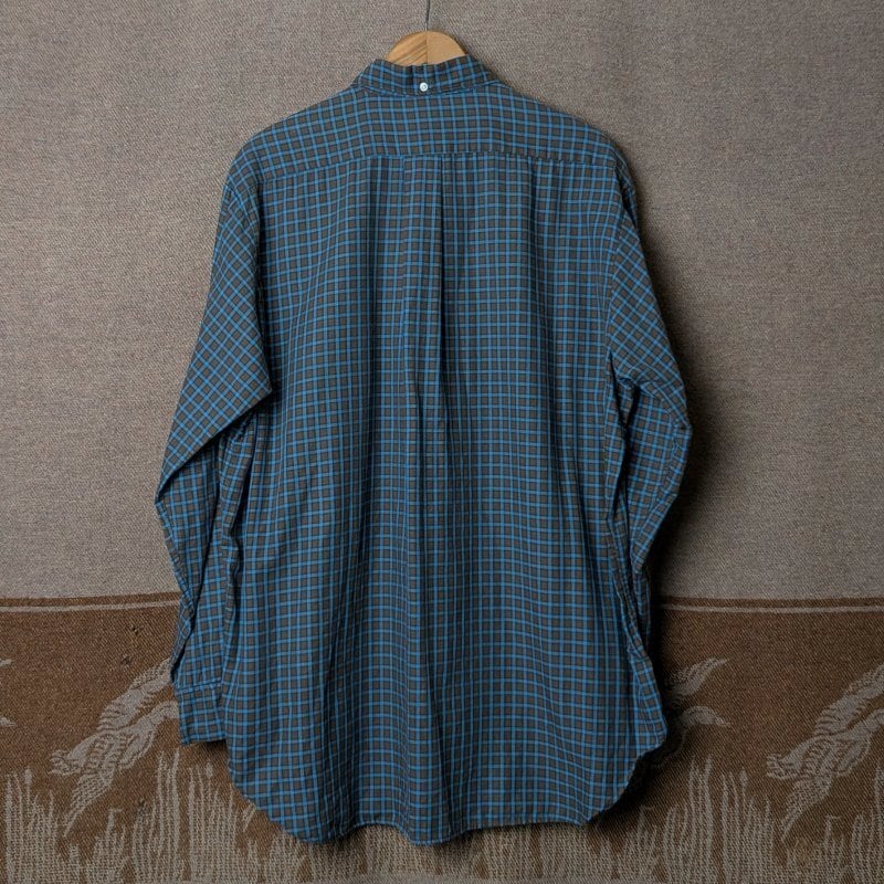60s PILGRIM Pullover B/D Cotton Shirt (XL) DAN RIVER FABRIC