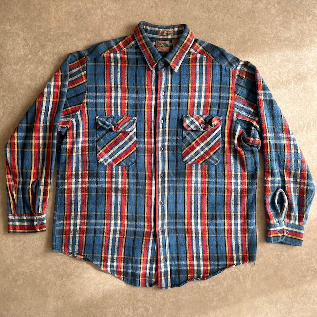 1990s  PINE GROVE  L/S  Flannel Shirt  XL  H708