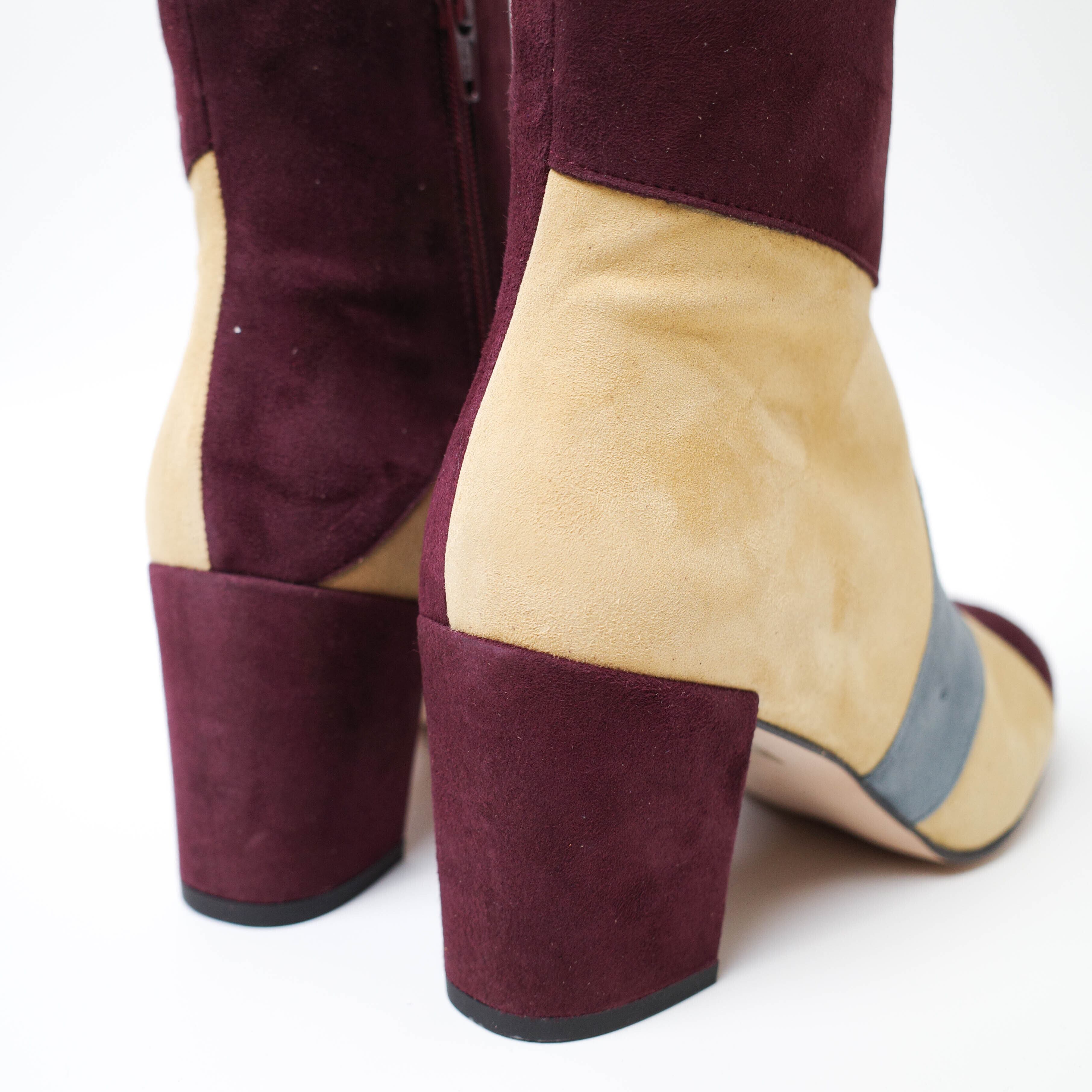 [NEW] STEFANNO BRUNNIS　GOAT SUEDE SHORT BOOTS 53184-2-01317