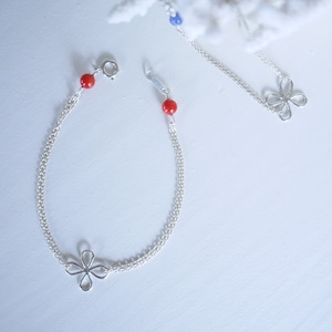 flower bracelet (SILVER)